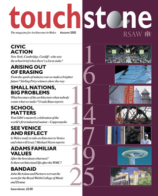 Touchstone magazine front cover, issue eleven.